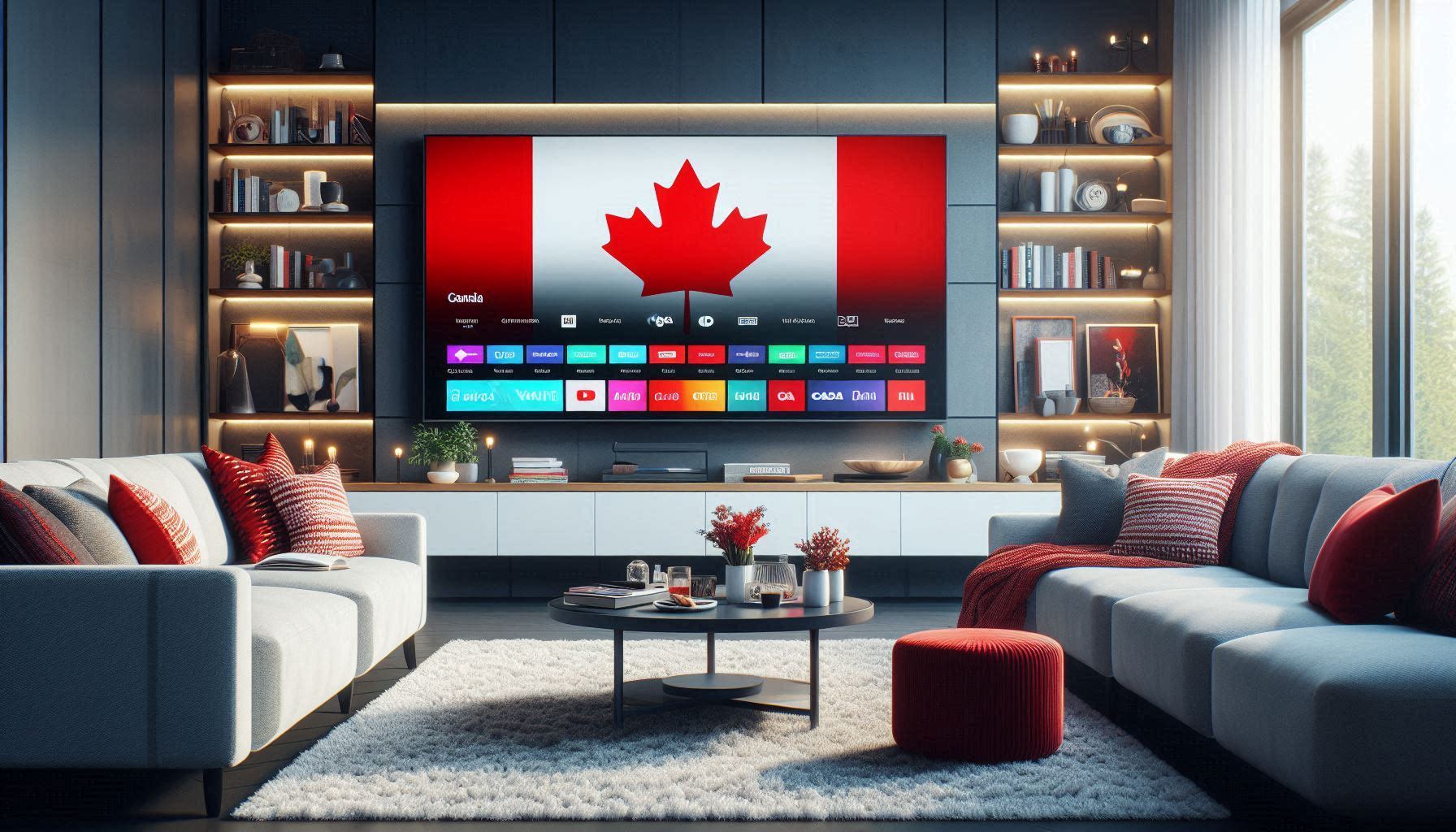 IPTV from Canada channel selection with Canadian sports and entertainment