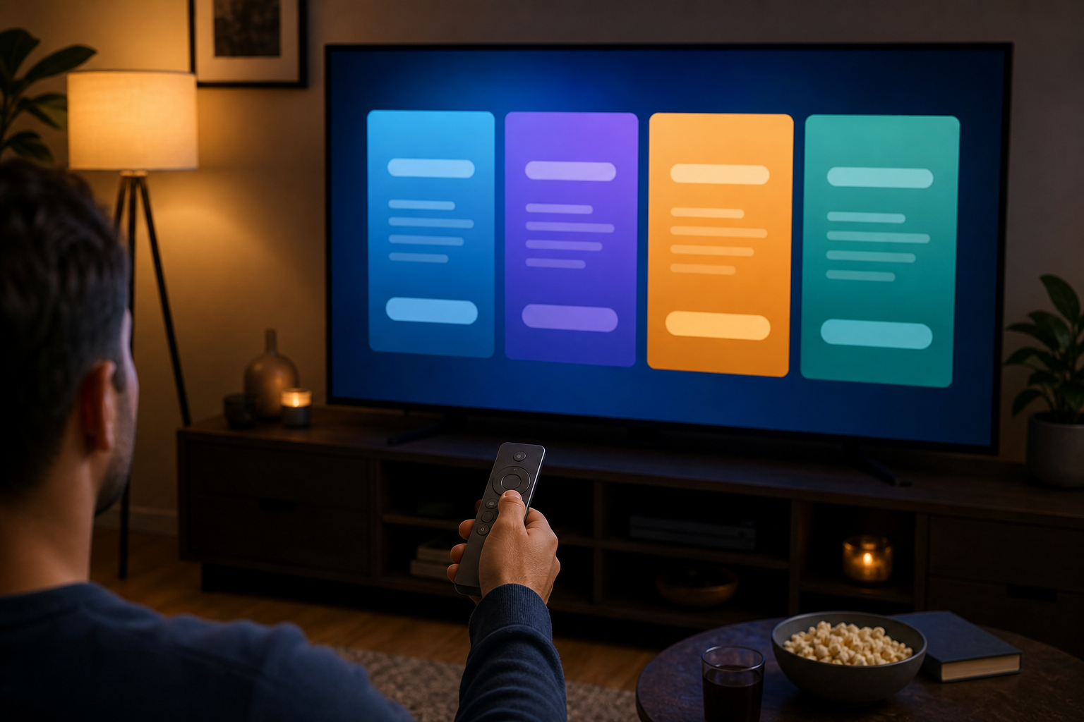 IPTV subscription connections explained: multiple screens streaming in a Canadian home